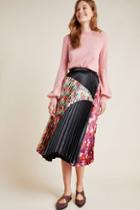 Delfi Clara Pleated Midi Skirt