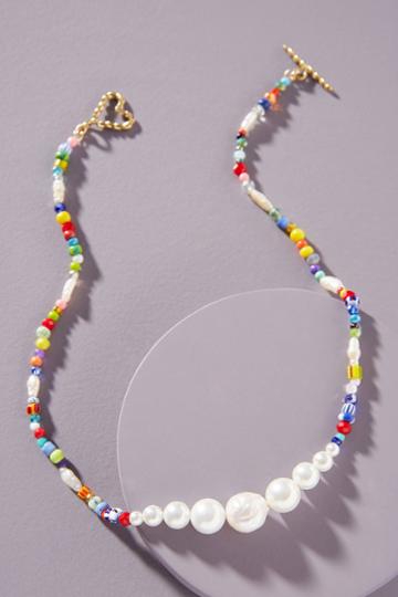Luiny Rainbow Pearl Necklace