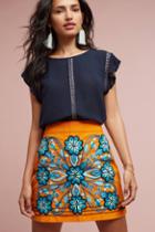 Harare Monique Embroidered Mini Skirt