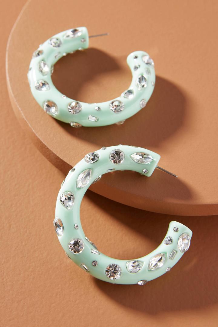 Anthropologie Dannijo Kelly Hoop Earrings