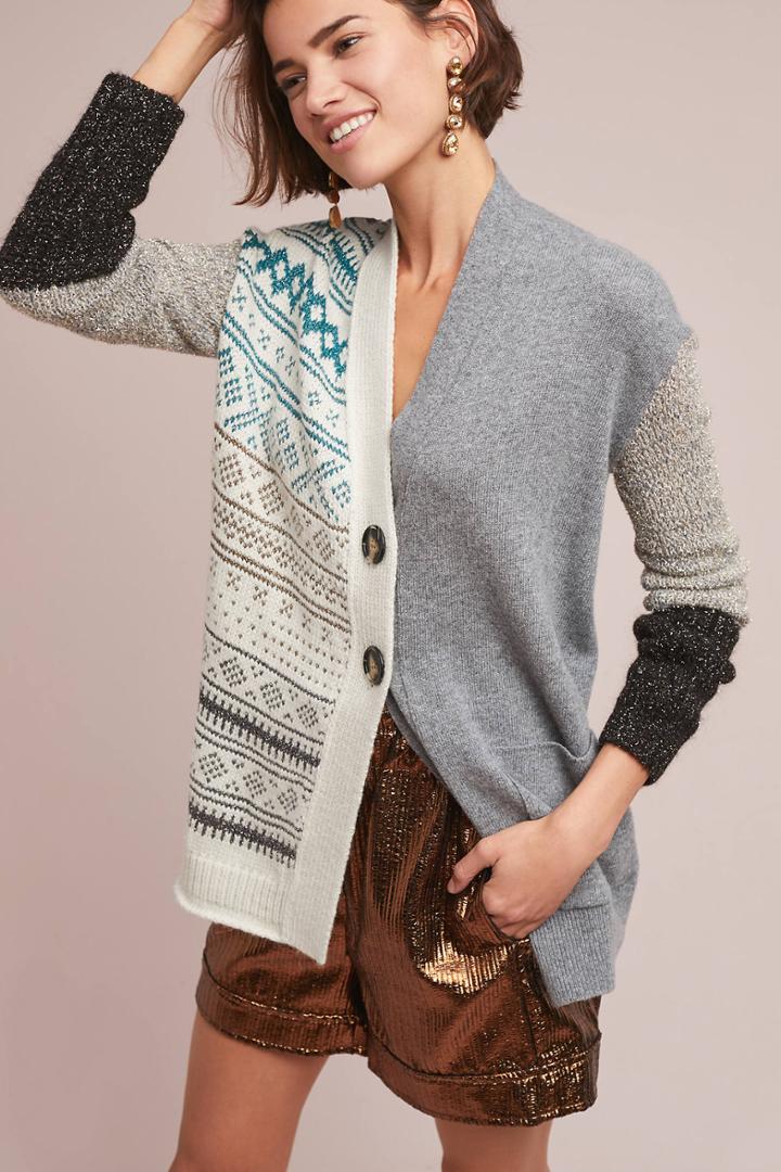 Nude Albany Intarsia Cardigan