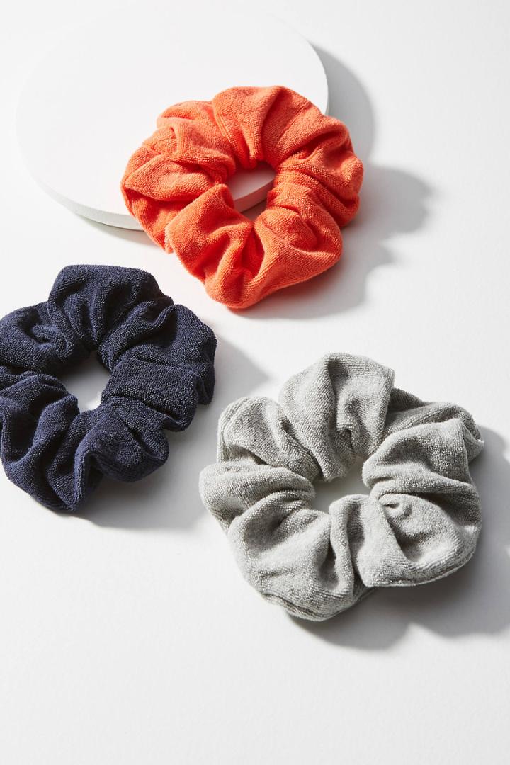 Anthropologie Terry Pony Holder Set
