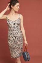 Black Halo Leopard Sheath Dress
