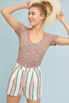 Anthropologie Striped Taylor Shorts