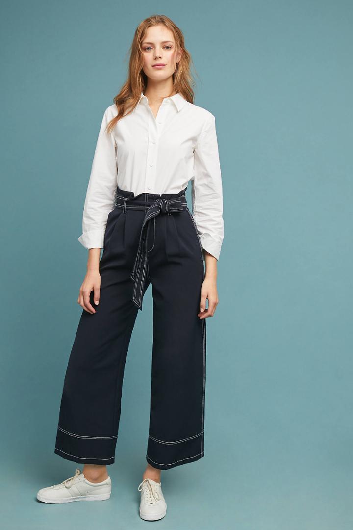 Elliatt Elliat Stitched Wide-leg Pants