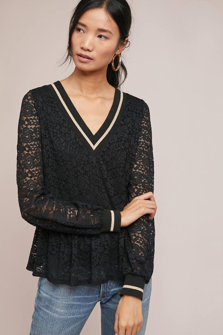 .layered Sporty Peplum Pullover