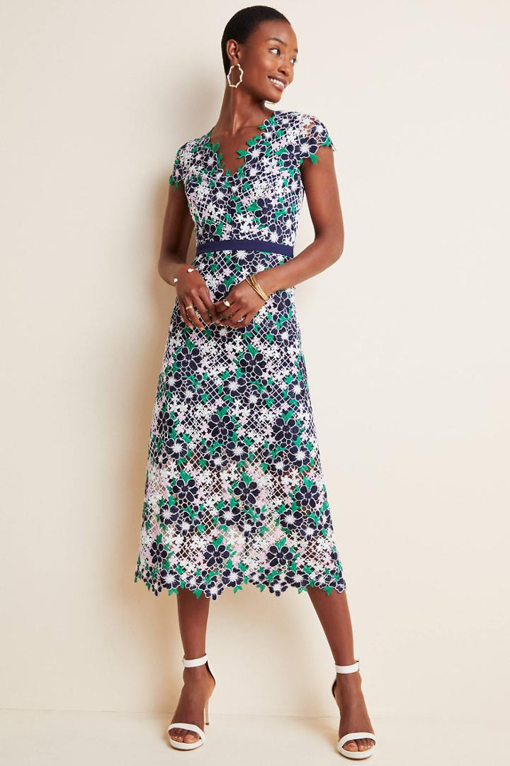Foxiedox Chartres Lace Midi Dress