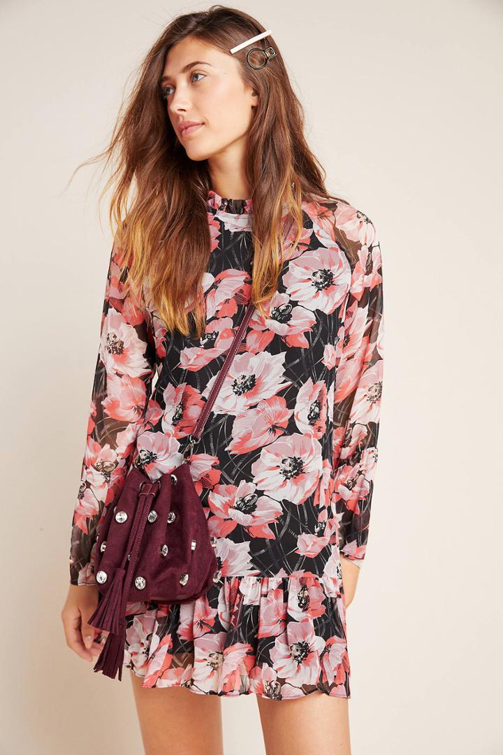 Misa Susan Mock Neck Floral Tunic