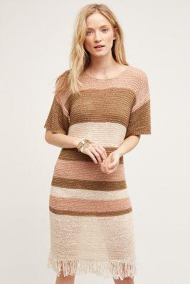 Anthropologie Drp Shldr Tape Yarn Tunic
