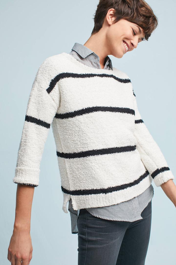 Bb Dakota Striped Chenille Pullover
