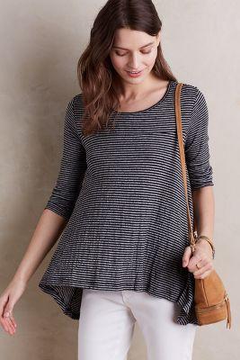 Anthropologie Swing Stripe Tee