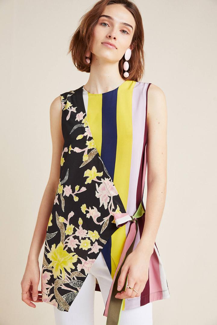 Diane Von Furstenberg Sedona Silk Wrap Top