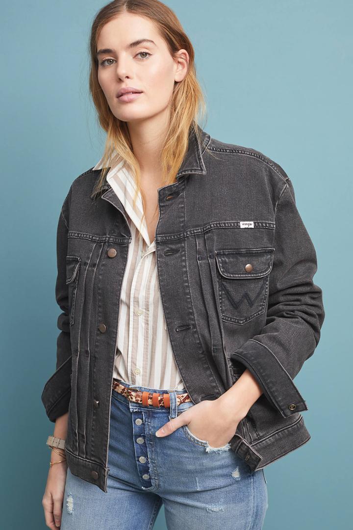 Wrangler Pleated Denim Jacket