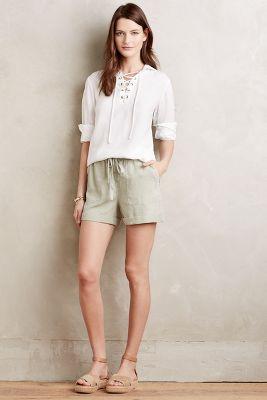 Cloth & Stone Cuffed Drawstring Shorts