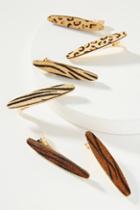 Anthropologie Animal-printed Mini Hair Clip Set