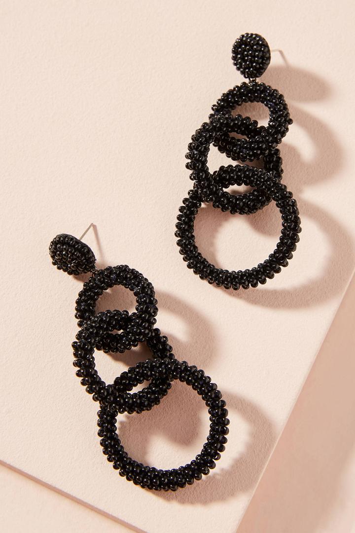 Anthropologie Lyla Beaded Drop Earrings