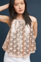 Sunday In Brooklyn Patterned Sequin Top