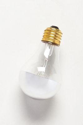 Anthropologie Half Chrome Light Bulb