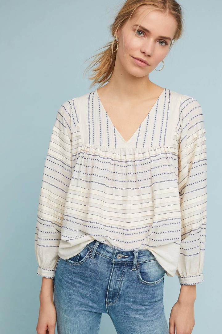 Velvet By Graham & Spencer Charlie Peasant Top