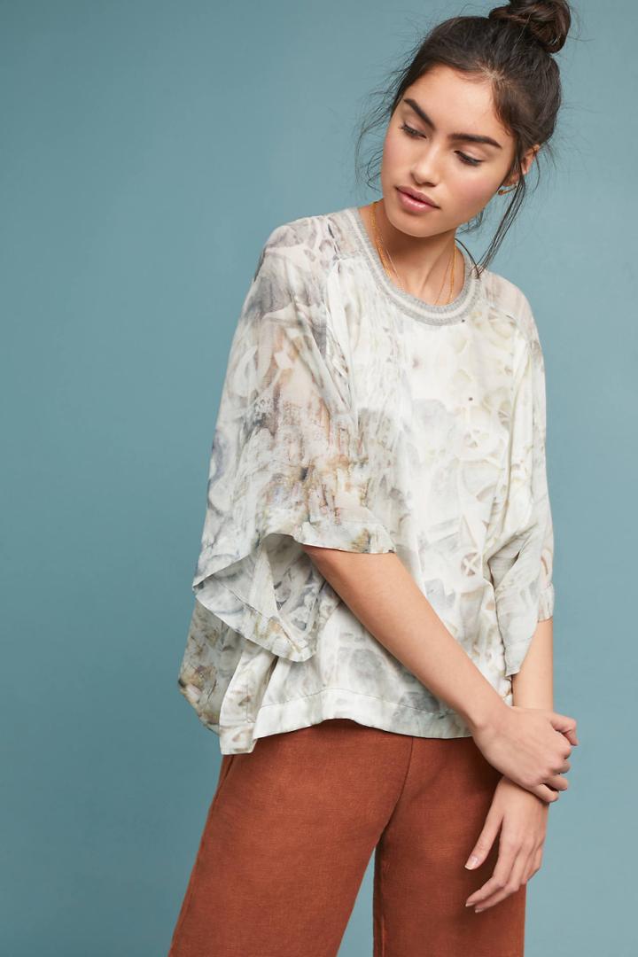 Burning Torch Marinela Silk Blouse