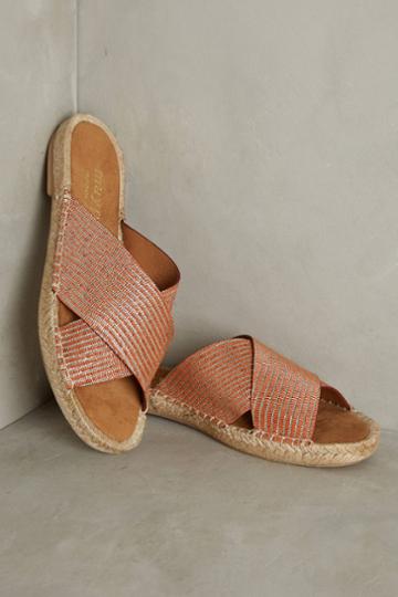 Maypol Metallic Espadrille Sandals