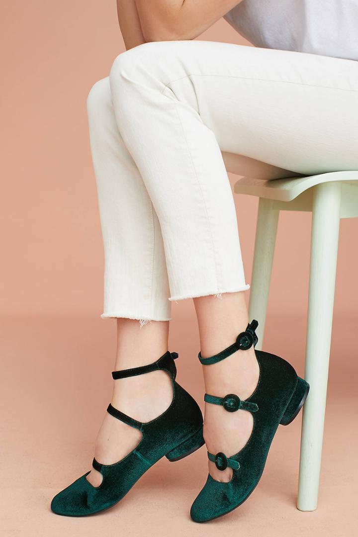 Chelsea Crew Velvet City Flats