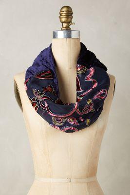 Anthropologie Velvet Garden Cowl