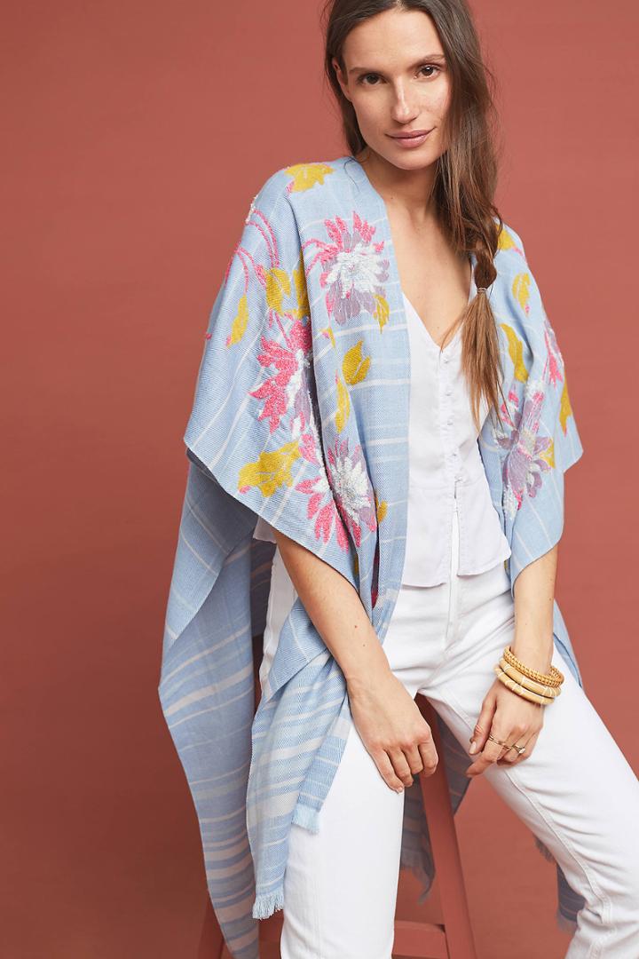 Anthropologie Marceline Tasseled Kimono