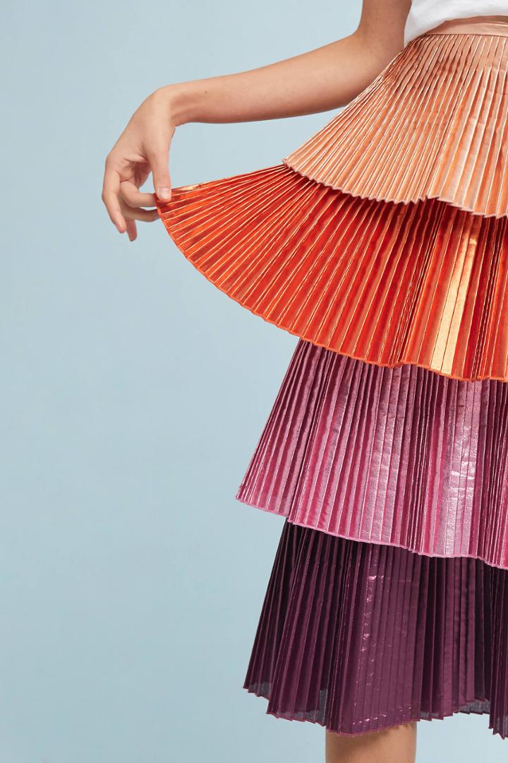Delfi Lauren Metallic Skirt