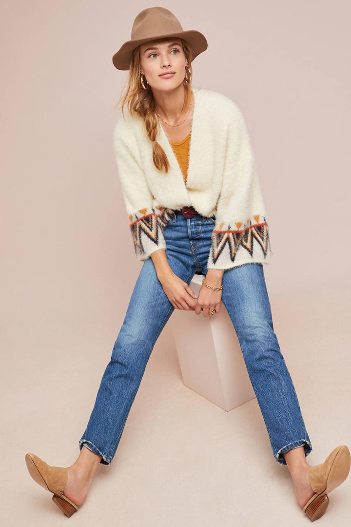 Anthropologie Maya Cropped Kimono