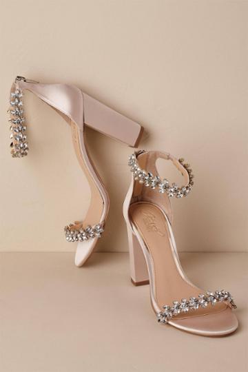 Anthropologie Jewel By Badgley Mischka Mayra Block Heels