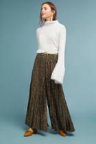 Geisha Pleated Metallic Trousers