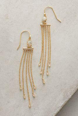Anthropologie Blythe Fringe Earrings