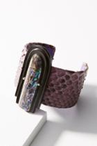 Katerina Psoma Python Pearl Cuff Bracelet