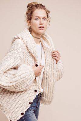 Gudrun & Gudrun Hooded & Cabled Cardigan