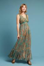 Ranna Gill Beaded Paisley Maxi Dress