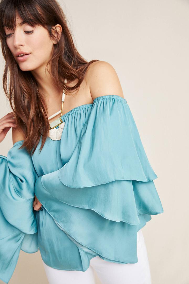 Dolan Left Coast Julia Tiered Off-the-shoulder Blouse