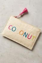 Kayu Embroidered Coconut Pouch