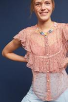 Varun Bahl Beaded & Ruffled Blouse