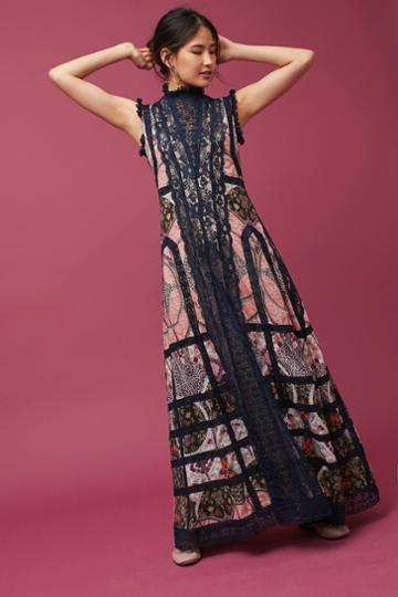 Korovilas High-neck Maxi Dress
