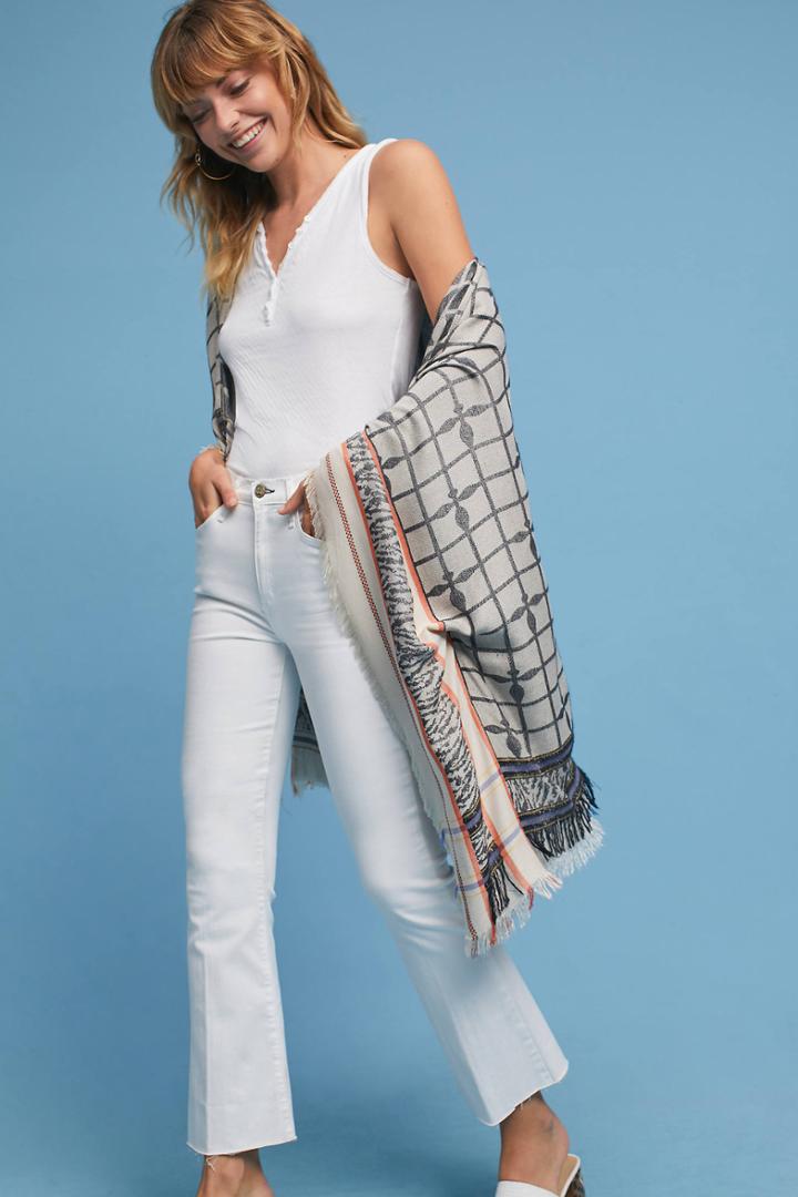Anthropologie Ruana Jacquard Kimono