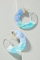 Anthropologie Dessa Colorblocked Hoop Earrings