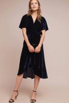 Donna Morgan Fiorenza Velvet Wrap Dress