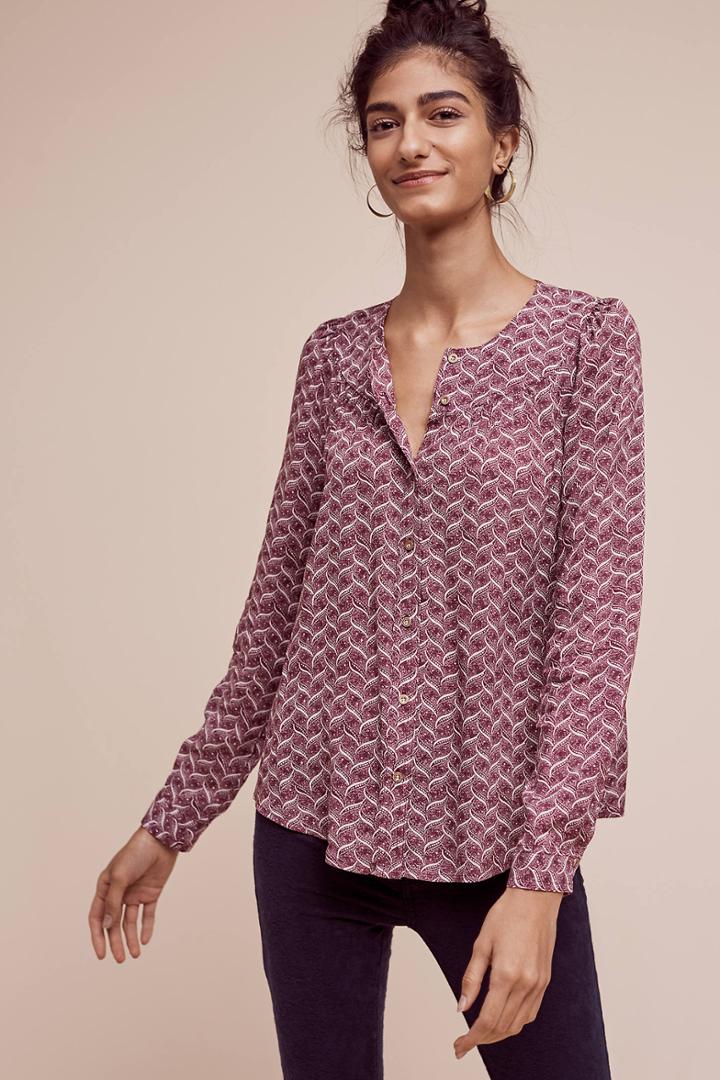 Maeve Orli Bibbed Buttondown