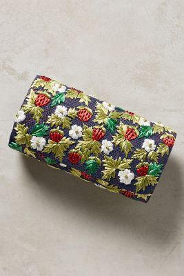 Anthropologie Strawberry Clutch