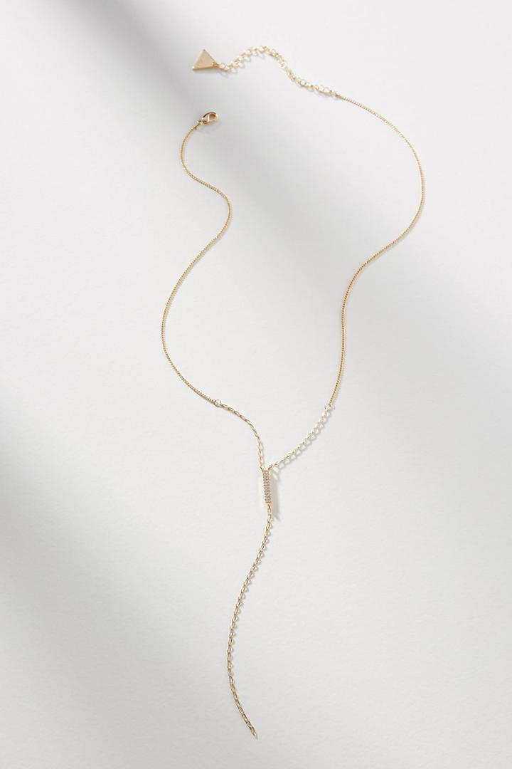 Serefina Zosia 14k Gold Lariat Necklace