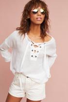 Velvet By Graham & Spencer Alina Lace-up Top