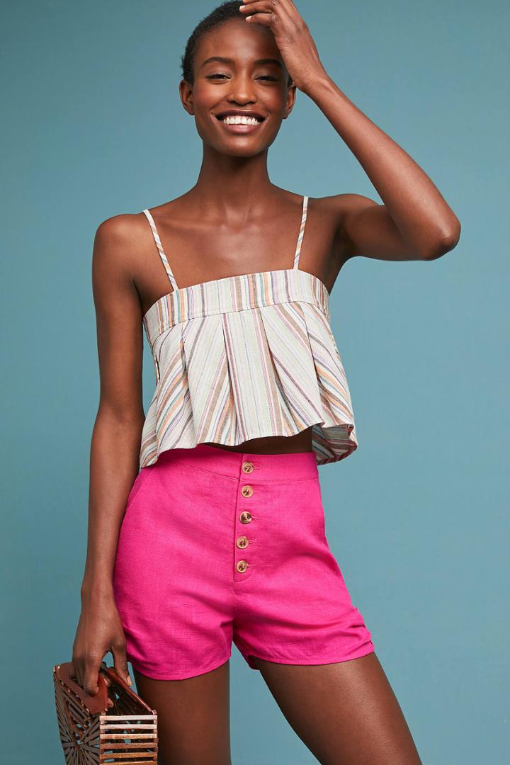Moon River Avitus High-waisted Shorts