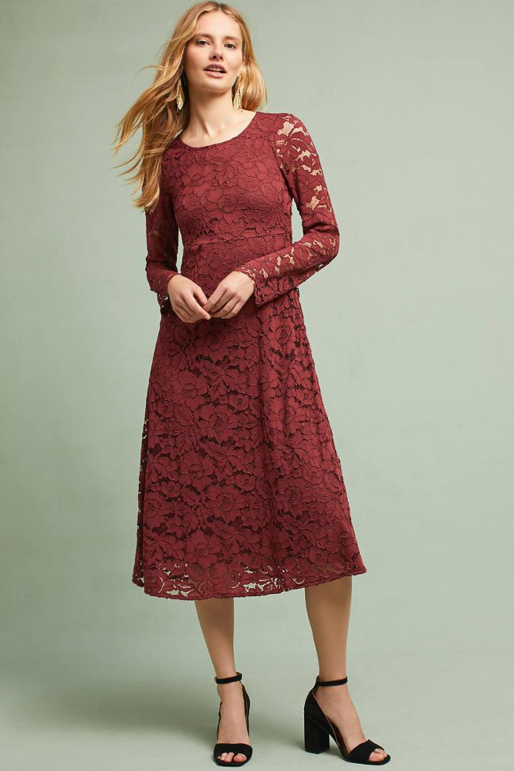 Ottod'ame Garnet Lace Dress