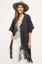 Anthropologie Macrame Fringe Kimono